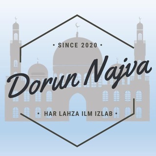 Telegram kanalining logotibi dorunnajva — Dorun Najva