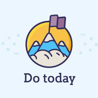 Логотип телеграм канала @dotoday — Do today ☀️