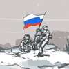 Логотип телеграм канала @dprussia — ДНР — Россия!