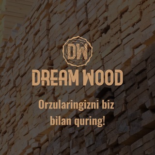 Telegram kanalining logotibi dreamwooduz — Taxta va Yog'och maxsulotlari