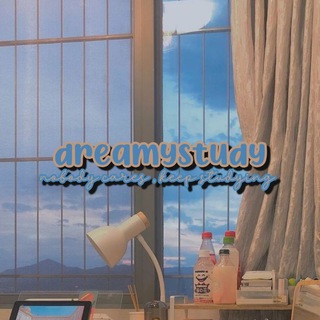 Logo saluran telegram dreamystudy — ❛ s t u d y d r e a m s ❜