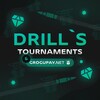 Логотип телеграм -каналу drilltv_tournaments — GROGUPAY x DRILL’S ТУРНИРЫ ФРИ ФАЕР