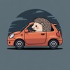 Логотип телеграм канала @drive_hedgehog — РулЁжка