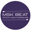 Логотип телеграм канала @drumschoolmoscowbeat — школа барабанов «Московский Бит»