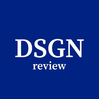 Логотип телеграм канала @dsgn_review — DSGN review