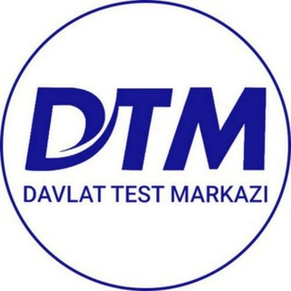 Telegram channel Davlat test markazi logo