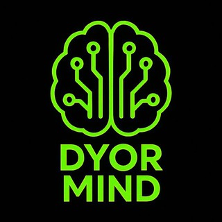 Логотип телеграм канала @dyor_mind — DYOR MIND 🧠