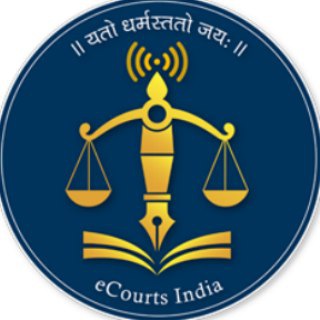 टेलीग्राम चैनल का लोगो e_courts — eCommittee - ecourts services.