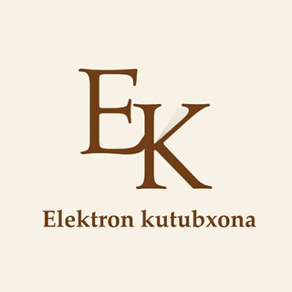 Telegram kanalining logotibi e_kutubxona — Elektron kutubxona