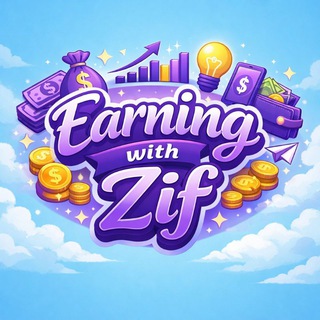 Logo of telegram channel earning_with_zif — 𝗘𝗔𝗥𝗡𝗜𝗡𝗚 𝗪𝗜𝗧𝗛 𝗭𝗜𝗙