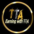 Logo saluran telegram earning_with_tta — 𝙀𝙖𝙧𝙣𝙞𝙣𝙜 𝙬𝙞𝙩𝙝 T̴T̴Ⱥ