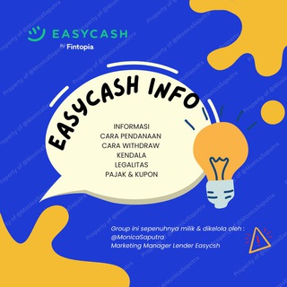 Logo saluran telegram easycashlenderinfo — EASYCASH LENDER INFO