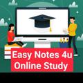 Logo saluran telegram easynotes4uonlinestudy10 — Easy Notes 4u Online Study