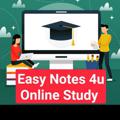 टेलीग्राम चैनल का लोगो easynotes4uonlinestudy10 — Easy Notes 4u Online Study