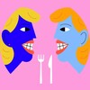 Логотип телеграм канала @eat_talk_spb — Едим и обсуждаем