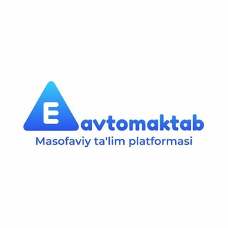 Logo saluran telegram eavtomaktab_uz — E-avtomaktab