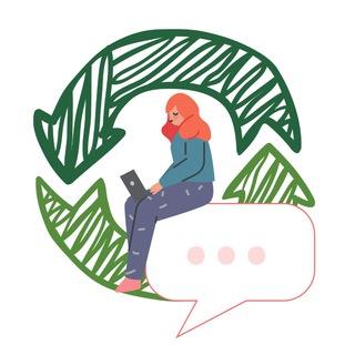 Логотип телеграм канала @ecolifehacks — Зелёный человечек