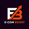 Логотип телеграм канала @ecomboost_lab — E-COM BOOST | AI & продвижение