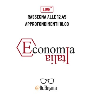 Logo of telegram channel economiaitalia — EconomiaItalia