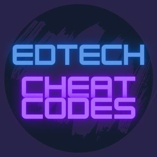 Логотип телеграм канала @edcodes — EdTech cheat codes