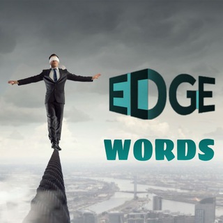 Telegram channel Edge words logo