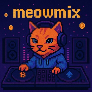 Logo of telegram channel edm_meow_mix — meow mix🐱
