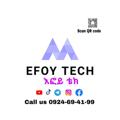 Logo saluran telegram efoytech — Efoy tech እፎይ ቴክ