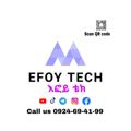 Telegram channel Efoy tech እፎይ ቴክ 👨‍💻🖥️⌚️ logo