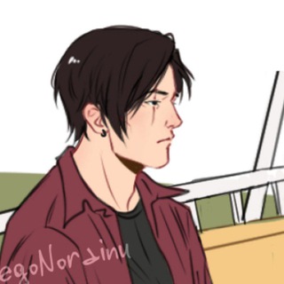 Логотип телеграм канала @egonorainu_art — egoNorainu ART