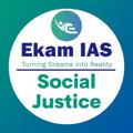 Telegram channel Ekam UPSC Social Justice logo