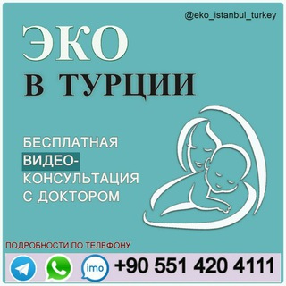 Логотип телеграм канала @eko_icsi_istanbul_turkey — ЭКО в Турции! Turkiyada EKU! IVF in Turkey! 🇹🇷🇸🇱