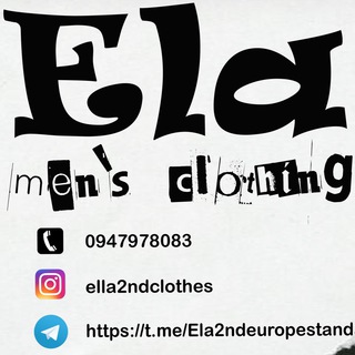 የቴሌግራም ቻናል አርማ ela2ndeuropestandard — Ela brand 2nd clothes (Europe standard)