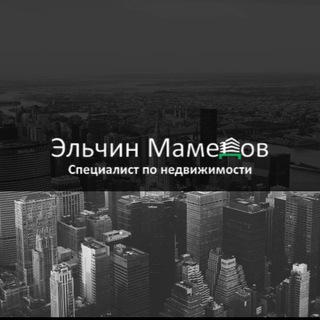Telegram kanalining logotibi elchin_mamedov — Эльчин Мамедов (недвижимость)🏠