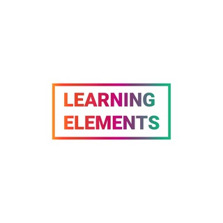 Logo of telegram channel elearningelements — Learning elements