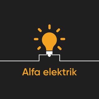 Telegram kanalining logotibi elektrik_fargonada — Alfa elektrik