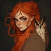 Логотип телеграм канала @elenaowldesign — Сова Соня и графдизайн /Design Owl