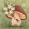 Логотип телеграм канала @elinasmushrooms — MYCELINA