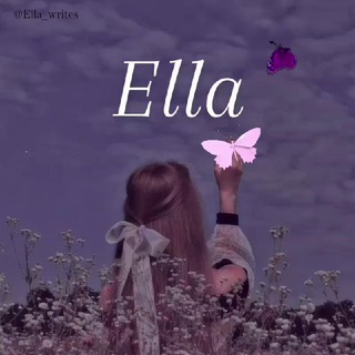 لوگوی کانال تلگرام ella_writes — ᴇʟʟᴀ
