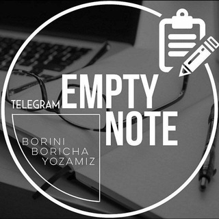 Telegram kanalining logotibi empty_not88 — 𝙀𝙢𝙥𝙩𝙮 𝙣𝙤𝙩𝙚