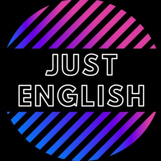 Логотип телеграм канала @english_just_english — JUST ENGLISH