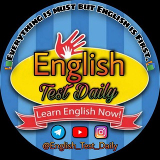 Logo of telegram channel english_test_daily — 📚English Test Daily🏆