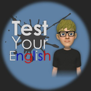 Логотип телеграм канала @english_testi — Test your English👍