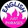 Логотип телеграм канала @english_just_phrases — ENGLISH just phrases