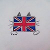 Логотип телеграм канала @english_na_lapkax — Английский на кошачьих лапках