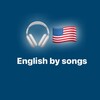 Логотип телеграм канала @englishbyjenny — English by songs 🎧😍🎶