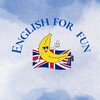 Логотип телеграм -каналу englishh_fun — English for fun 😀