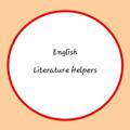 Logo saluran telegram englishliteraturehelpers — English Literature Helpers