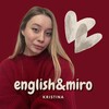 Логотип телеграм канала @englishmiro — кристина | английский и миро🤌🏻