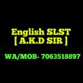 Logo saluran telegram englishslsttarget — English SLST with AKD Sir