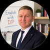 Логотип телеграм канала @englishwithdp — English with DP 🇬🇧